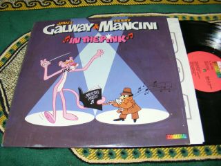 James Galway & Henry Mancini Lp Oddity Pink Panther In The Pink Cartoon Cover 84
