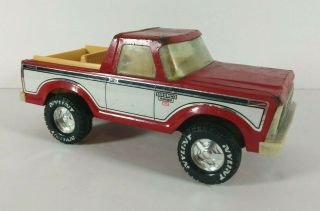 Vintage Steel Nylint Red/white Ford Bronco Ranger Xlt Truck Usa Made
