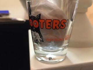 Hooters Shot Glass 2 1/4 " 2.  25 " Inch Daytona Beach,  Fl