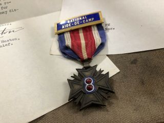 8th Corp Vfw Aide - De - Camp Medal