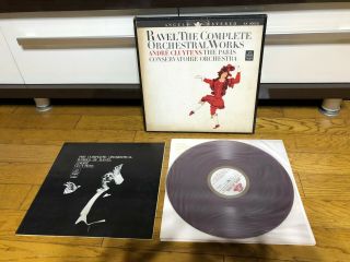 Ravel The Complete Orchestral Cluytens Angel Japan 4lp Red Wax