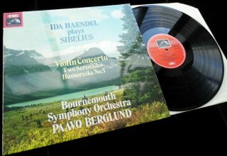 Sibelius: Violin Concerto - Ida Haendel Hmv Asd 3199 Ed1 Lp