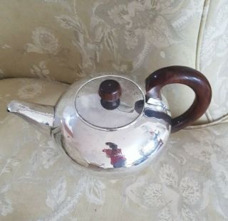 Solid Silver Teapot,  Hand Made,  Modern,  With Maker 
