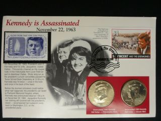 Rare John F Kennedy Stamp And Coins