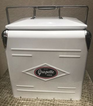 Grapette Retro - Products Classic Cooler W/ Bottle Opener White