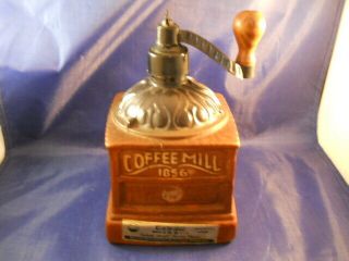 Vintage Jim Beam Whiskey Decanter - Empty - Coffee Mill Grinder