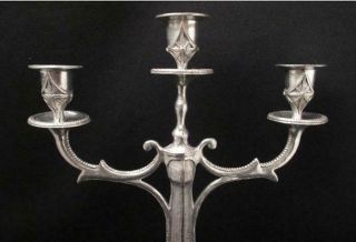 GRAEME ANTHONY PEWTER CANDELABRA CANDLESTICK LORD OF THE RINGS GOTHIC CELTIC 2