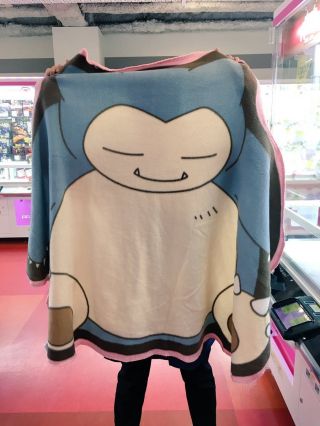 Pokemon I Love Kabigon Big Blanket Snorlax 130cm Banpresto Japan