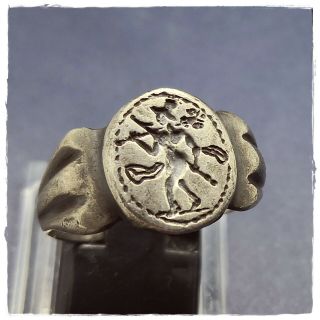 Mars - God Of War Ancient Legionary Silver Roman Ring 6,  28g