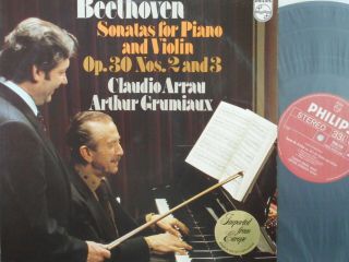 Philips 9500 220 - Beethoven Violin Sonatas Nos.  2 & 3 - Arthur Grumiaux - Nm -
