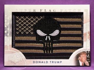Benchwarmer 40th National Decision 2016 Donald Trump B&w Punisher Flag Sf7