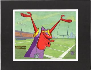 Cow And Chicken Red Guy Production Cel Cartoon Network 1997 - 99 See Desc