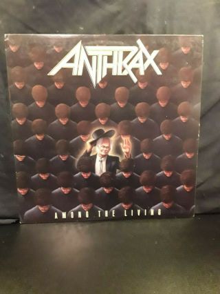 Anthrax Among The Living Vinyl Record Lp 1987 Island Record Vg,