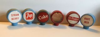 Advertising 1960’s Soda Fountain Handle Taps x 6 And 2 Fronts 3