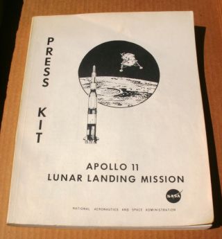 1969 Apollo 11 Lunar Landing Mission Press Kit Bound