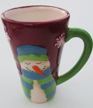 Snowman Christmas Coffee Mug - Hot Chocolate Cup By Bay Island Inc.  Dream 6 " 16oz