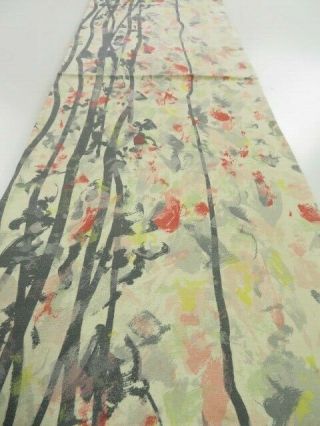 1g02z50 Vintage Japanese Kimono Silk Fabric Branch 40.  2 "