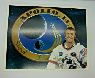 Alan B.  Shepard,  Jr.  Autographed Official Wss Nasa Photograph - Apollo 14 Comdr
