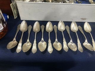 Albert Cole’s Coin Silver Twisted Spoons 12