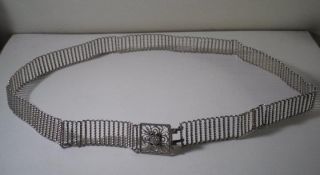 A Good Qualty Antique Chinese Silver Belt & Buckle 5 : China C1880