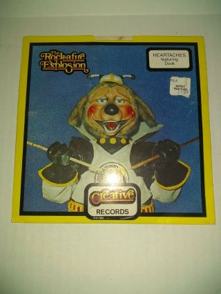 Vintage 45 Record - " Birthday / Heartaches " The Rock - Afire Explosion