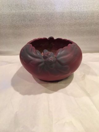Vintage Van Briggle Acorn Pottery Vase/bowl,  Mulberry,  1907 - 1912