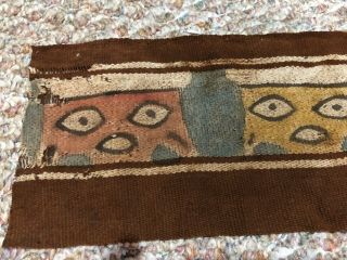 Precolumbian Nazca Textile strip from a larger textile 12 