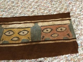 Precolumbian Nazca Textile strip from a larger textile 12 