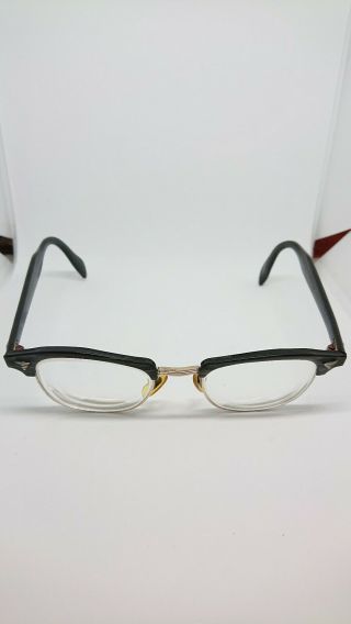 American Optical Vintage 5 3/4 22 Ao 1/10 - 12 Kgf Eyeglasses