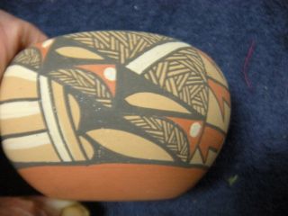 Vintage Mexican Ceramic Pottery Bowl Signed Mckinana Jemiz