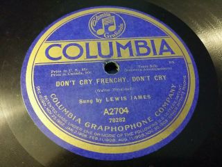 78 Rpm - Lewis James B/w Henry Burr On 1919 Columbia A2704 (ee, )