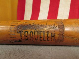 Vintage 1930s Arkansas Traveler Wood Baseball Bat No.  275 Earl Browne Model 35 "