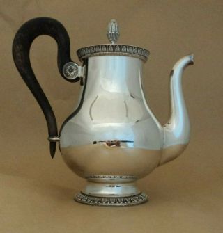 Christofle Malmaison French Empire Silver Plated Teapot