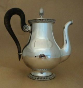 CHRISTOFLE MALMAISON French Empire Silver plated Teapot 2