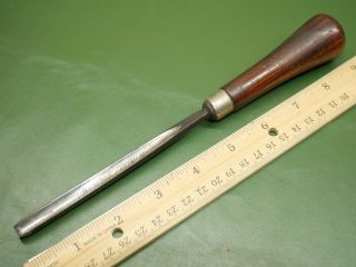 Old Wood Carving Tools Vintage 3/8 " No 8 Sweep Straight Wood Carving Gouge