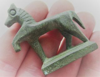 Circa 100bc - 100ad Ancient Celtic Bronze Horse Figurine