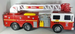 Lights & Sound Tonka Rescue Fire Truck 328 / Hook & Ladder 31 " Long