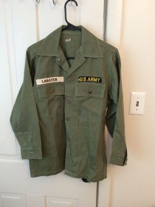 Wwii Hbt Fatigue - 13 Star Button Us Army Herringbone Twill Shirt/jacket