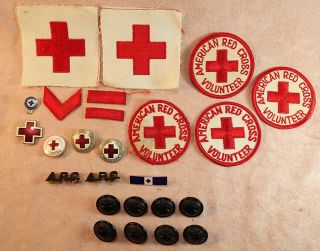 Ww 2 Us American Red Cross A.  R.  C Patches Pins Insignia Group