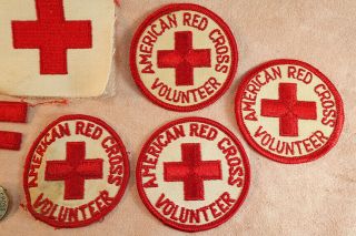 WW 2 US American Red Cross A.  R.  C Patches Pins Insignia Group 2