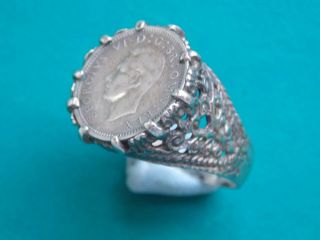 Vintage Silver Stamped Coin Ring Metal Detecting Detector Finds