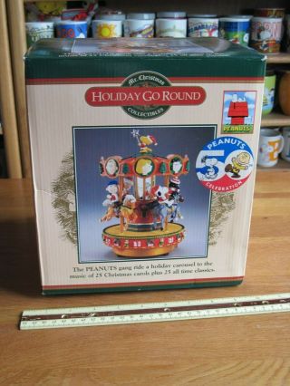 Snoopy / Peanuts Mr.  Christmas Carousel Never Out Of Box From 2000