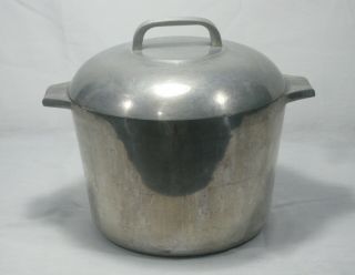 Vintage Magnalite Large 8 Qt Cast Aluminum Stock Pot With Lid
