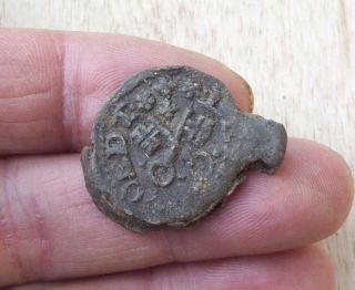 Medieval Cloth Seal Tuchplombe Lakenlood City Of Leiden Detecting Find