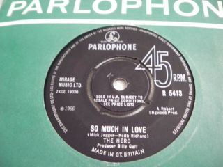 The Herd So Much In Love This Boys Always Been True Parlophone R 5413 Uk 7 "