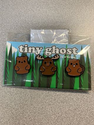 Tiny Ghost Oh Canada Fan Expo 2019 Fugitive Toys Exclusive 3 - Pin Set Le150