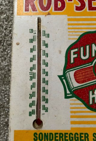 Rob - See - Co Funk ' s G Hybrid Thermometer Wooden Sign Sonderegger Beatrice Nebraska 2