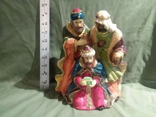 We Three Kings Nativity Porcelain Figurine Wise Men Statue