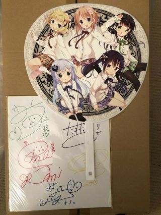 Gochiusa Is The Order A Rabbit? Signed Card By Voice Actress,  Fan