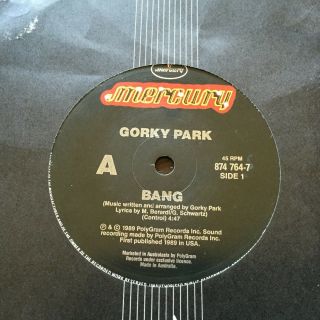 Gorky Park - - Bang - - Rare 1989 Australian 7 " - Russian Hard Rock / Metal Exc